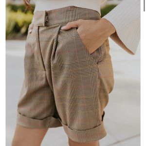 Roolee plaid shirt trousers NWOT